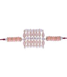 Rakshabhandan Special Designer Kundan & Pearl Studded Rakhi for BrotherMen 