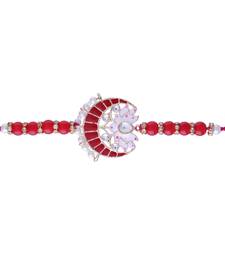 Rakshabhandan Special Designer Meenakari Pearl Rakhi for BrotherMen 