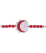 Rakshabhandan Special Designer Meenakari Pearl Rakhi for BrotherMen 