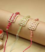 Ethnic Designer Pearl Beads Studded with Roli Chawal for BrotherMen 