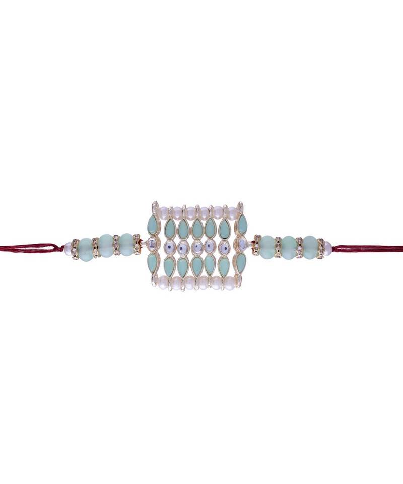 Ethnic Designer Pearl Beads Studded with Roli Chawal for BrotherMen 
