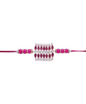 Ethnic Designer Pearl Beads Studded with Roli Chawal for BrotherMen  5