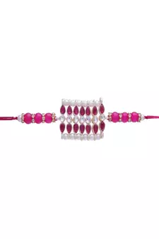Ethnic Designer Pearl Beads Studded with Roli Chawal for BrotherMen 