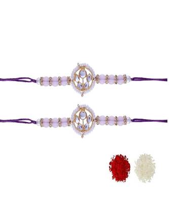 Ethnic Designer Pearl Beads Studded with Roli Chawal for BrotherMen 1