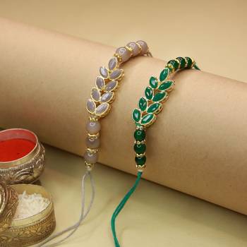 Ethnic Designer Pearl Beads with Roli Chawal for BrotherMen  1