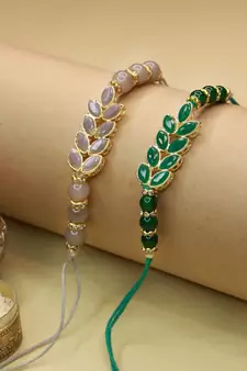 Ethnic Designer Pearl Beads with Roli Chawal for BrotherMen 