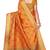 Glamrack Yellow Jacquard Silk Blend Kanchipuram Saree With Blouse Piece