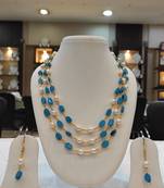 White pearl necklaces