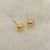 Gold pearl earrings