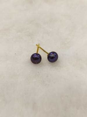 Black pearl earrings 1