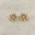White pearl earrings