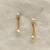 White pearl earrings