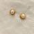 White pearl earrings