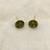 Green pearl earrings