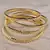 Gold plated designer american diamond bangles bd611