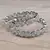 Rhodium Plated Mint Stone American Diamond Bangles BD620