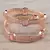 Rose Gold Plated Pink Stone American Diamond Bangles BD621