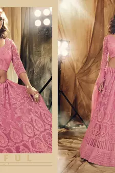 Maroon Color Designer Wedding Wear Net Lehenga With Un Stitched Blouse