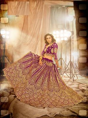 Wine Color Designer Wedding Wear Net Lehenga With Un Stitched Blouse 2