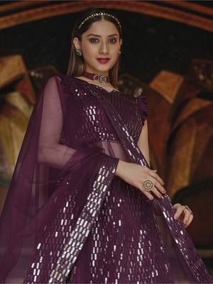 Pista Green Georgette Lehenga With Un Stitched Blouse 2