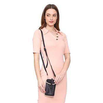 Black Mobile Sling Bag 3