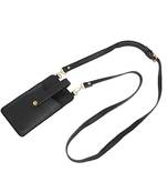 Black Solid Mobile Sling Bag