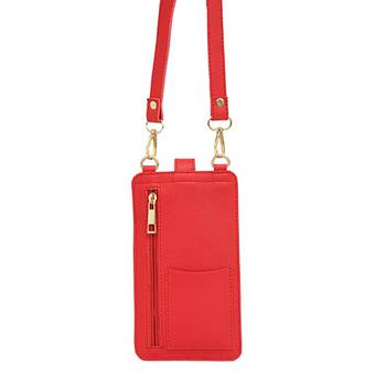 Red Solid Mobile Sling Bag 4