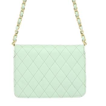 Light Green Quilted Sling Bag 3