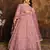 Baby Pink Net Anarkali Salwar Kameez