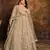 Beige Net Anarkali Salwar Kameez
