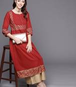 varanga-women-red-gold-toned-ethnic-motifs-yoke-design-kurta