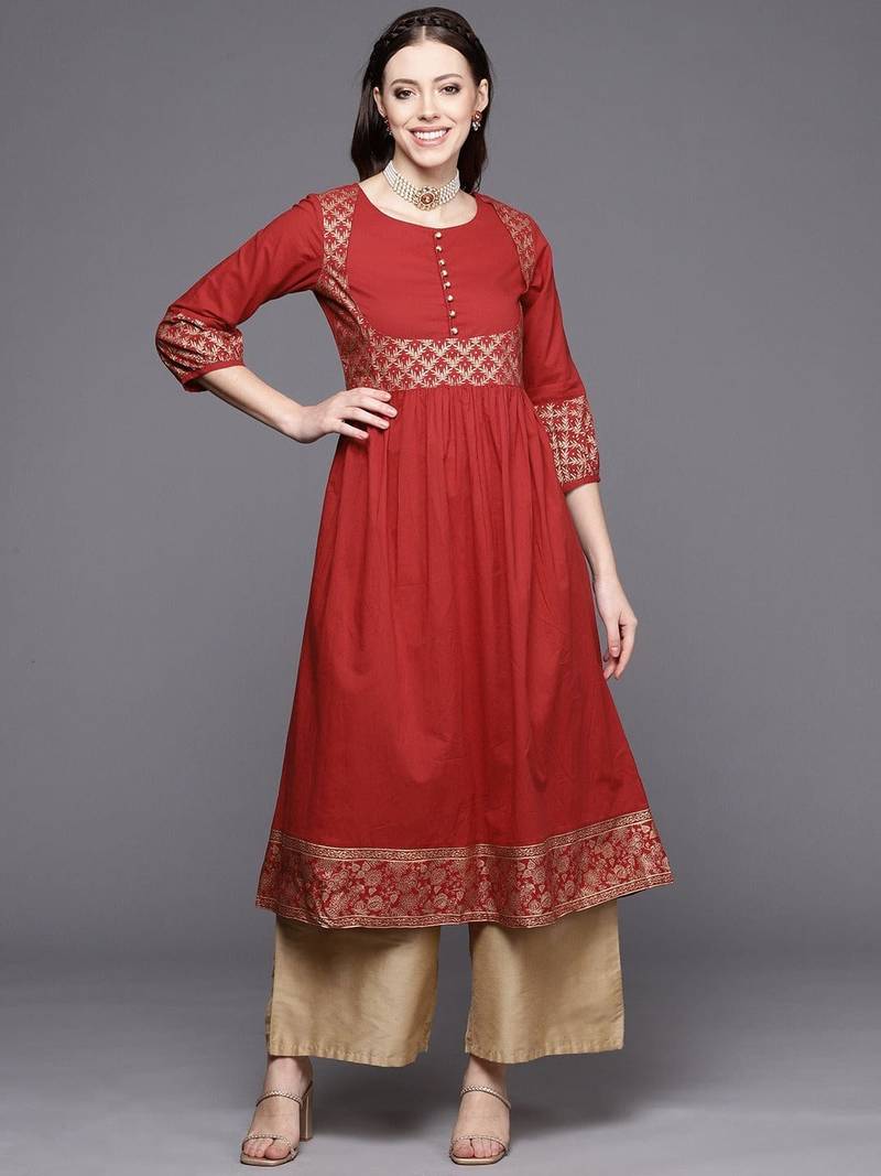 varanga-women-red-gold-toned-ethnic-motifs-yoke-design-kurta