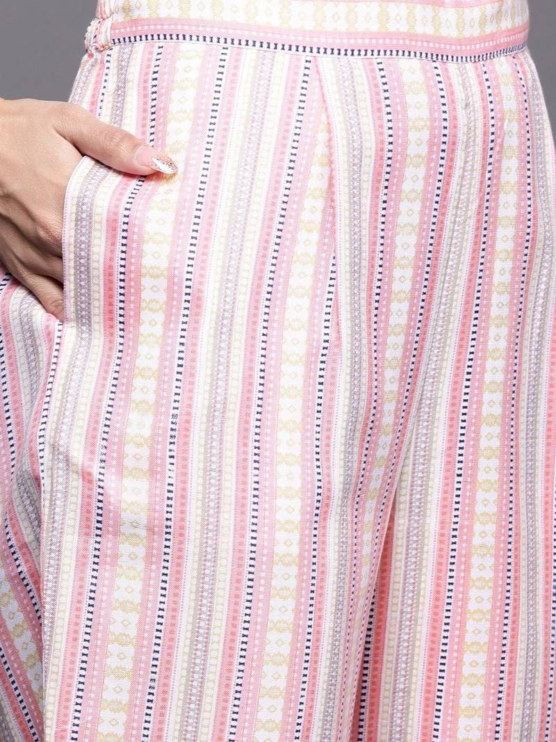 varanga-women-coral-bandhani-printed-kurta-with-trousers