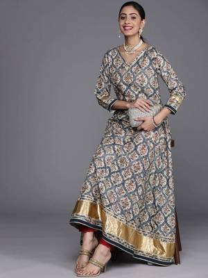 ksut-women-blue-cream-coloured-ethnic-motifs-printed-gotta-patti-anarkali-kurta 1