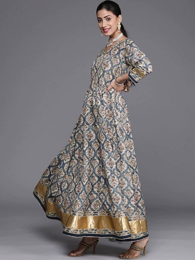 ksut-women-blue-cream-coloured-ethnic-motifs-printed-gotta-patti-anarkali-kurta