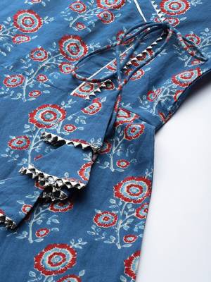 varanga-women-blue-ethnic-motifs-printed-angrakha-gotta-patti-kurta-with-trousers-with-dupatta 2