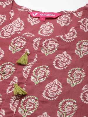 varanga-women-maroon-white-ethnic-motifs-printed-kurta 3