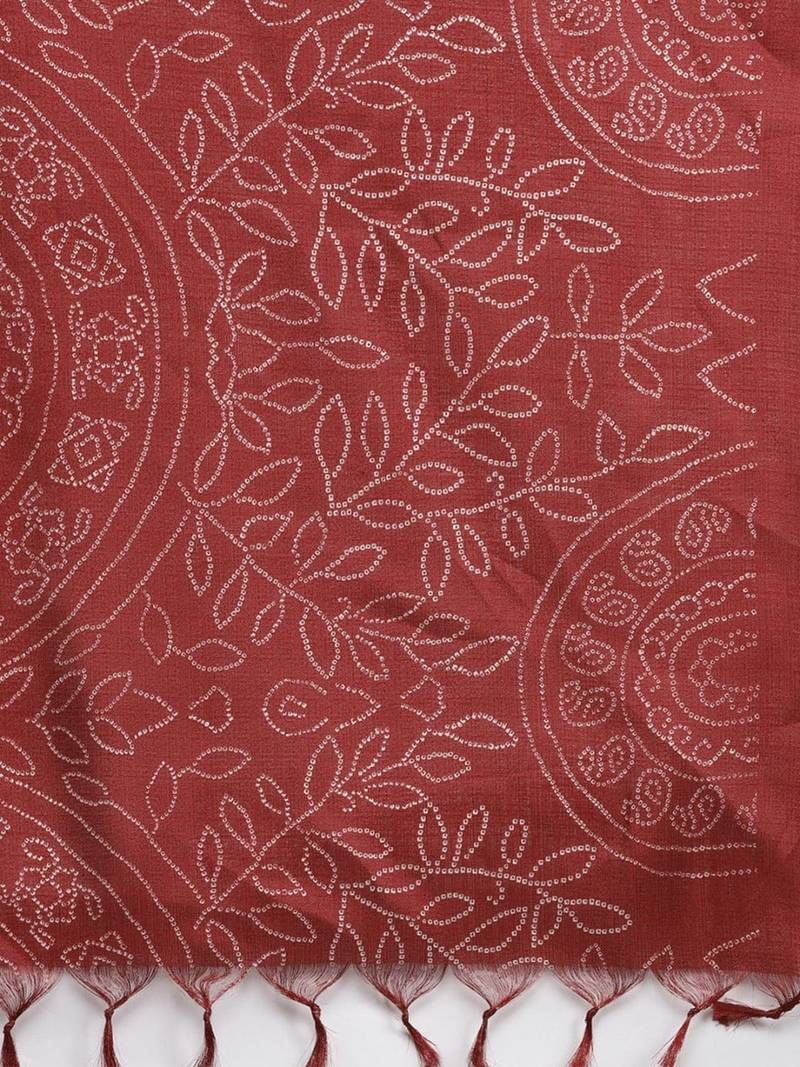 varanga-women-maroon-ethnic-motifs-embroidered-gotta-patti-kurta-with-trousers-dupatta