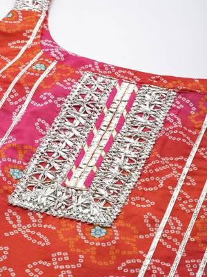 ksut-women-orange-pink-ethnic-printed-pure-cotton-kurta-with-sharara-with-dupatta 3