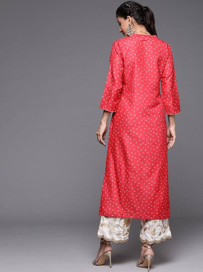 varanga-women-red-bandhani-printed-yoke-design-kurta