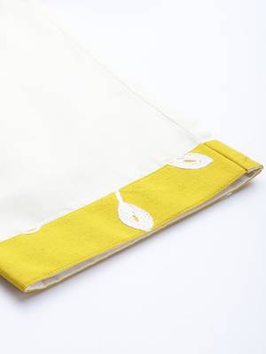 varanga-women-yellow-ethnic-motifs-embroidered-pure-cotton-kurta-with-trousers-dupatta 2