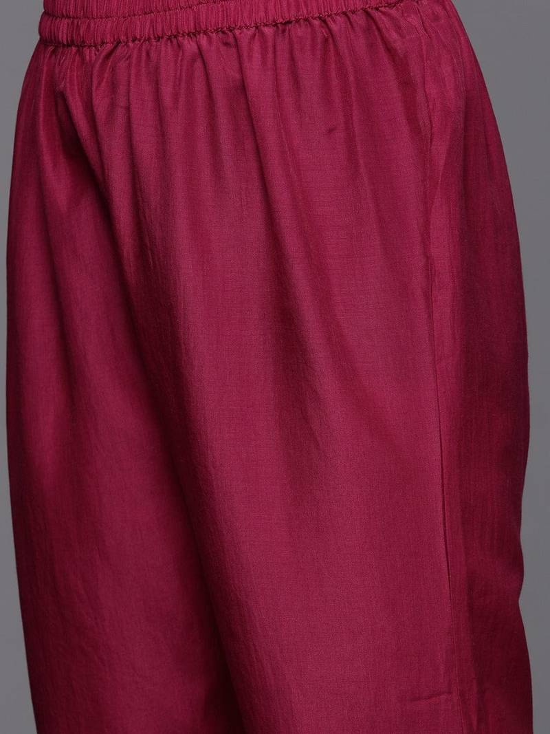 varanga-women-magenta-ethnic-motifs-embroidered-kurta-with-trousers-dupatta