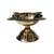 Salvus  Handmade Brass Chaarmukhi Diya Deepak for Pooja  Temple  Home Office Decor (3 Inch)