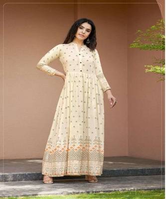 white Pure Rayon Bandhani Print Kurta 1