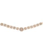 Gold pearl maang-tikka