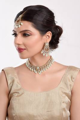 Green cubic zirconia necklace-sets 3