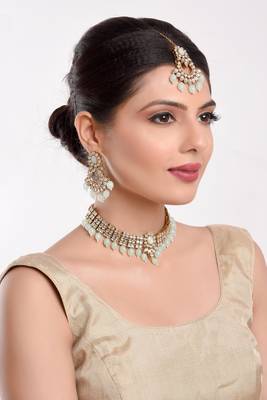 Green cubic zirconia necklace-sets 4