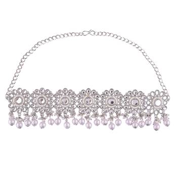 Silver pearl necklace-sets 5