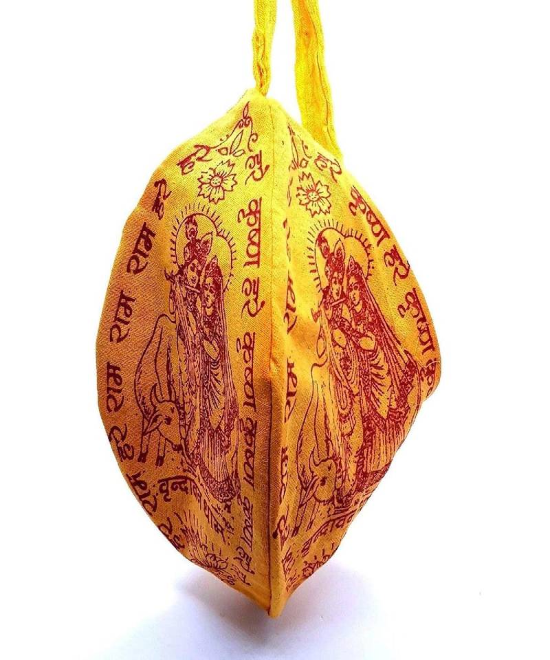 BRIJ HAAT Cotton Gaumukhi mala jaap japa Bag jholi