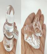 Crystal Shivling Shiva Lingam with Crystal Nandi for Pooja (300)